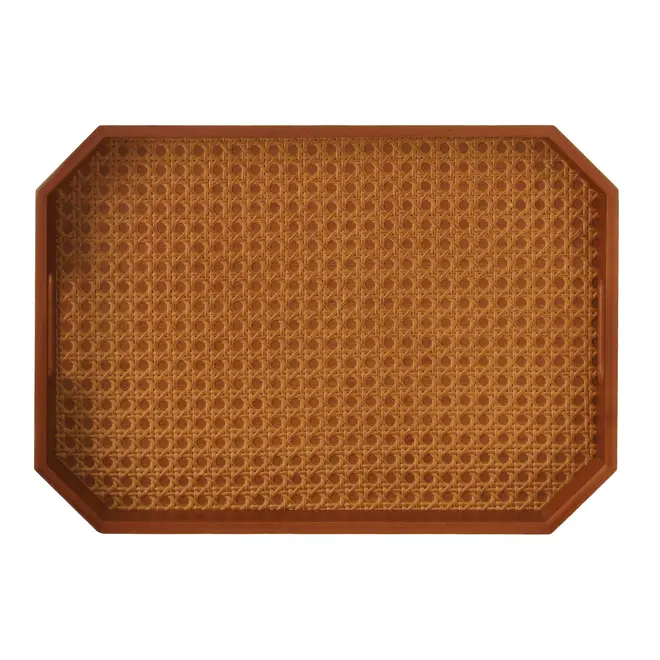 BANDEJA COM PALHINHA 38 CM X 26 CM ACÁCIA - ACÁCIA - Foto 6