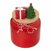 VELA POTE 15 CM ÁRVORE SANTA ROCKS - TERRACOTA/MUSGO - Foto 4