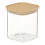 POTE 800 ML BAMBOO BORUS QUADRADO - INCOLOR/BAMBU - Foto 2