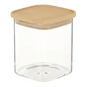 POTE 800 ML BAMBOO BORUS QUADRADO - INCOLOR/BAMBU - Foto 2