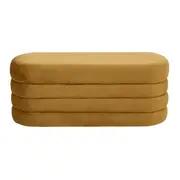 PUFF 1,07 M X 44 CM PLUMP - DOURADO - Foto 1