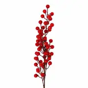 GALHO DECORATIVO PICK FRUTAS VERMELHAS 60 CM SANTA ROCKS - VERMELHO/MUSGO - Foto 3