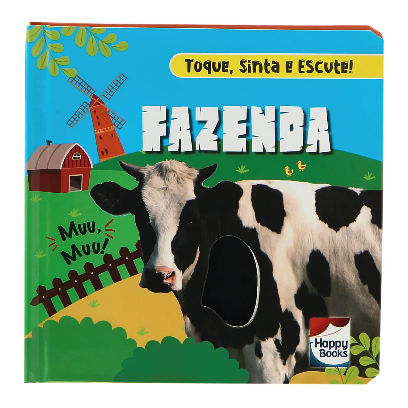 TOQUE, SINTA E ESCUTE! FAZENDA LIVRO INFANTIL - MULTICOR - Foto 1