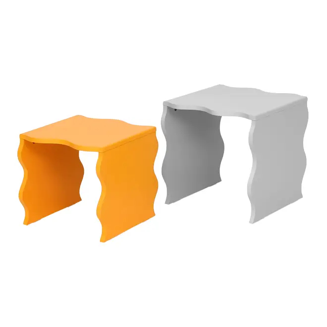 MESA LATERAL CONJUNTO COM 2 PEÇAS BLOBS - FLANDRES/SORBET DE MANGA - Foto 3
