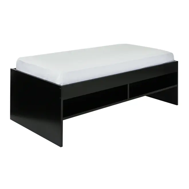 CAMA DE SOLTEIRO ALTA COM 2 GAVETAS 88 CM JOKER - PRETO - Foto 6