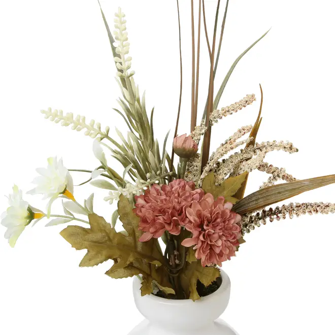 ARRANJO FLEURS - BRANCO/MALVA - Foto 5