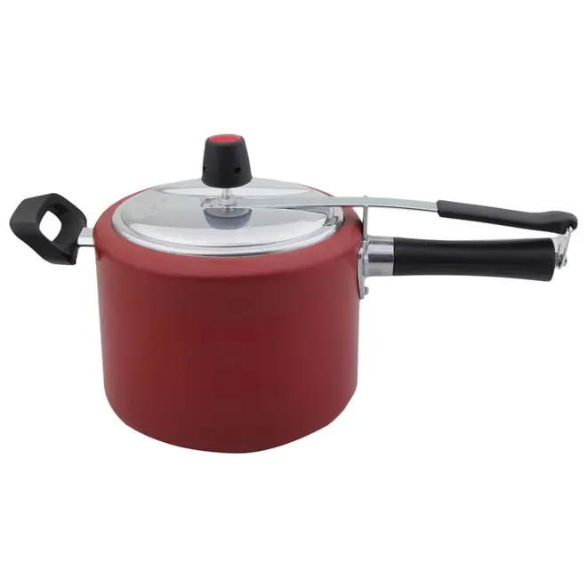 PANELA DE PRESSÃO 4,5 L CHILLI - TOMATE/PRETO - Foto 1