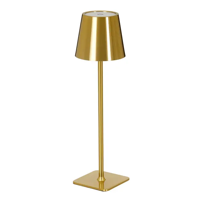 LUMINÁRIA DE MESA LED RECARREGÁVEL KROM - OURO - Foto 2