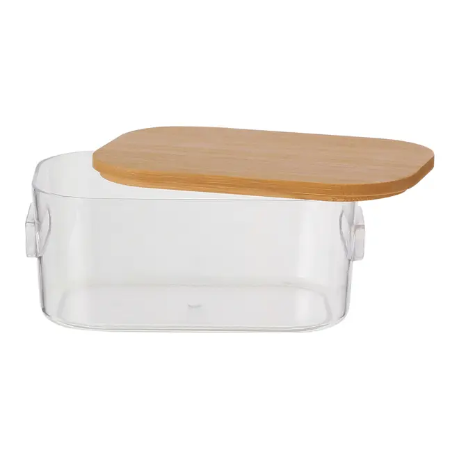 CAIXA 6 CM X 14 CM X 9 CM BAMBOO PRATIC - INCOLOR/BAMBU - Foto 4