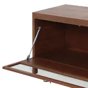RACK 2 PORTAS BASCULANTES 2,12 M X 40 CM MASCAVO - NOZES/INCOLOR - Foto 2
