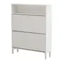 SAPATEIRA 2 PORTAS BASCULANTE SLEEK - BRANCO/GRANILITE - Foto 2