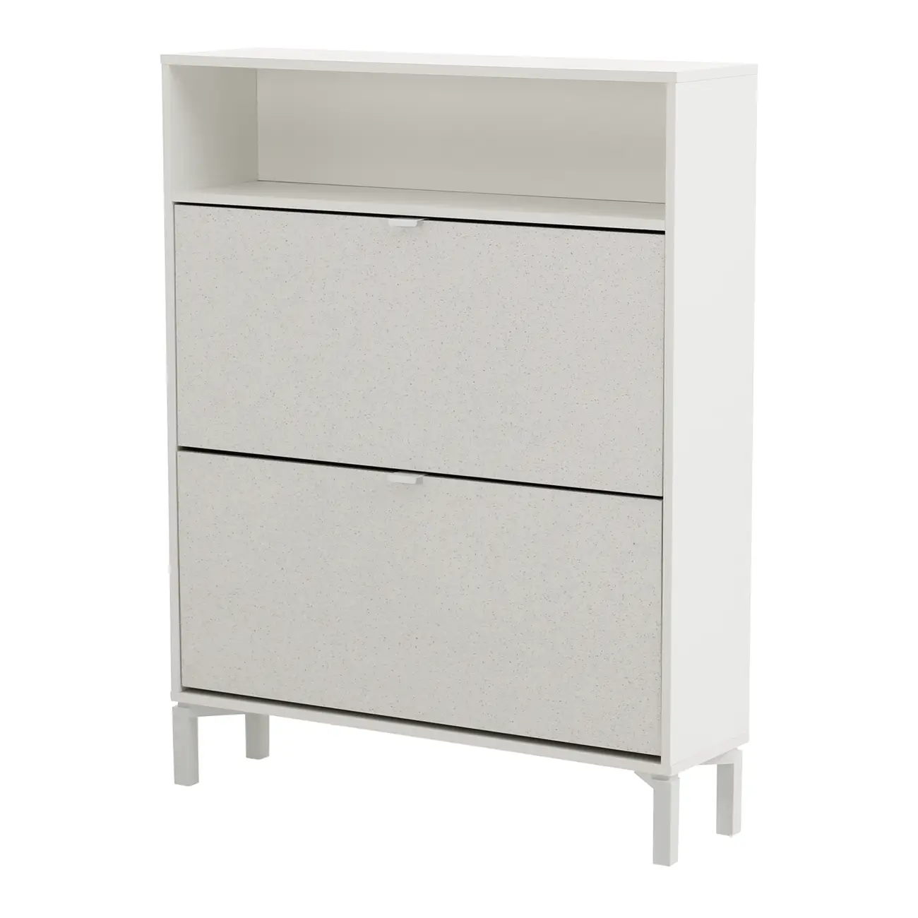 SAPATEIRA 2 PORTAS BASCULANTE SLEEK - BRANCO/GRANILITE - Foto 2