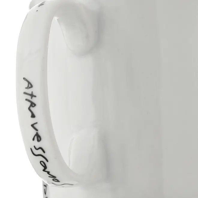 CANECA 350 ML LIVRO EM LOUÇAS - BRANCO/PRETO - Foto 9