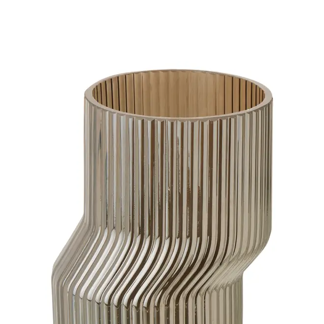 VASO 20 CM ON FOCUS - KONKRET/PRATA - Foto 4