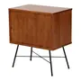 MESA DE CABECEIRA MID CENTURY - PRETO/NOZES - Foto 4