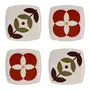 PORTA-COPO CONJUNTO COM 4 PEÇAS BLOOMBELOT - BRANCO/MULTICOR - Foto 1