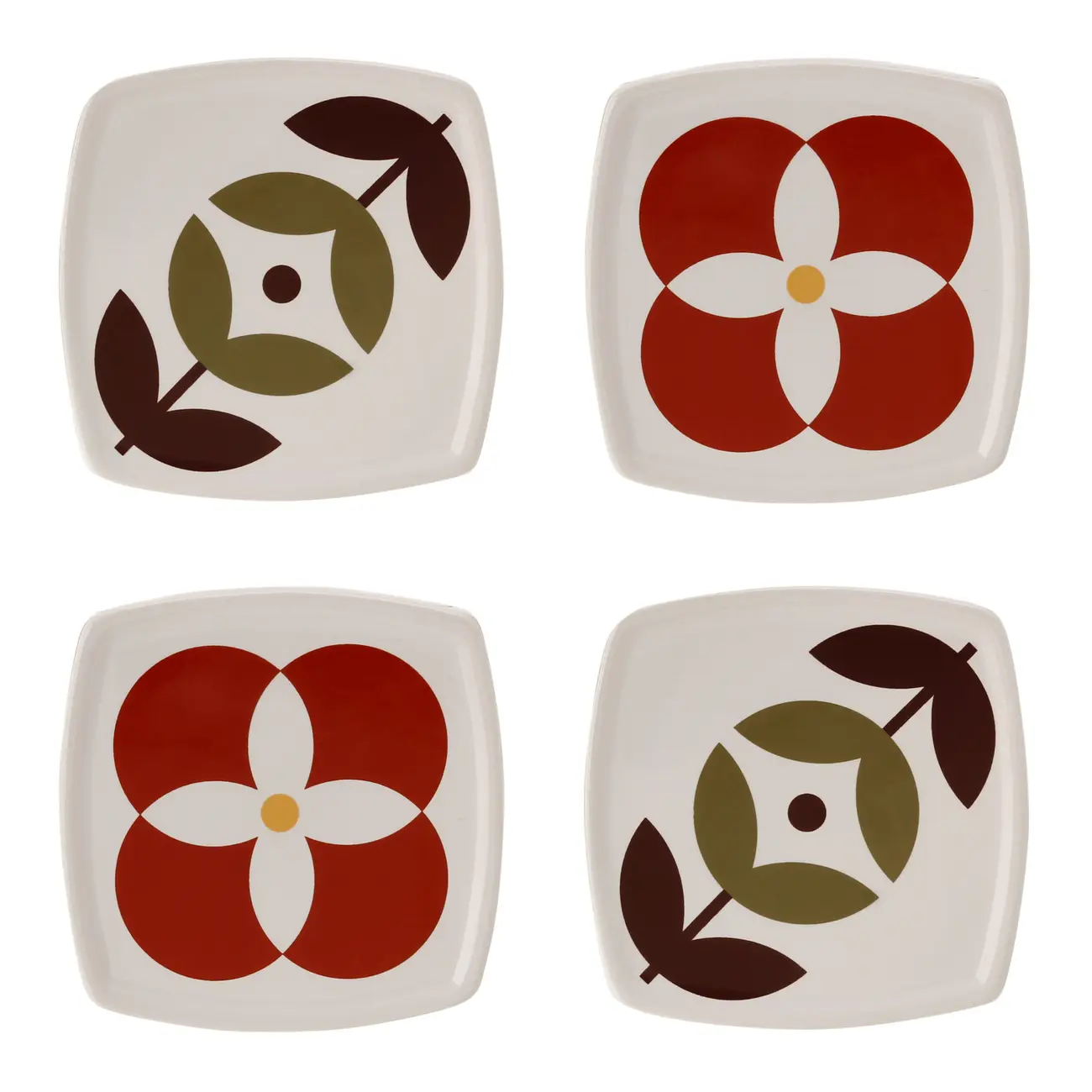 PORTA-COPO CONJUNTO COM 4 PEÇAS BLOOMBELOT - BRANCO/MULTICOR - Foto 1