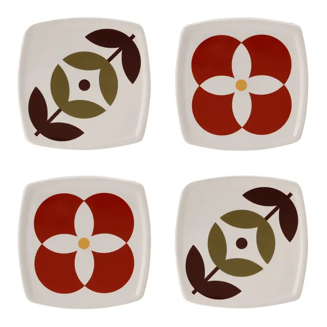 PORTA-COPO CONJUNTO COM 4 PEÇAS BLOOMBELOT - BRANCO/MULTICOR - Foto 1