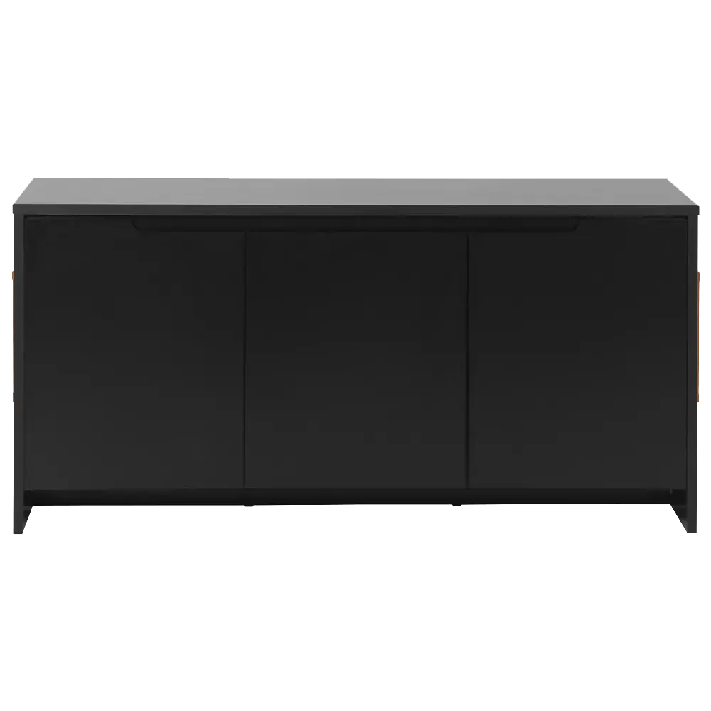BUFFET 3 PORTAS/1 GAVETA 1,60 M X 46 CM INDOOR - PRETO - Foto 1
