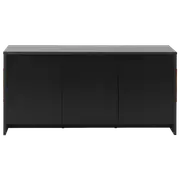BUFFET 3 PORTAS/1 GAVETA 1,60 M X 46 CM INDOOR - PRETO - Foto 1