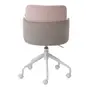 CADEIRA HOME OFFICE OBI - BRANCO/QUARTZO ROSA - Foto 5