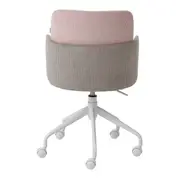 CADEIRA HOME OFFICE OBI - BRANCO/QUARTZO ROSA - Foto 5