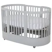 BERÇO 70 CM 3 EM 1 - BERÇO MINI BERÇO CAMA INFANTIL WAVE - CINZA - Foto 2