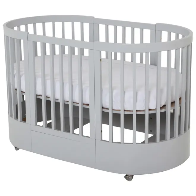 BERÇO 70 CM 3 EM 1 - BERÇO MINI BERÇO CAMA INFANTIL WAVE - CINZA - Foto 2
