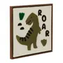 QUADRO 30 CM X 30 CM REX ROAR - CASTANHO/ENGLISH GREEN - Foto 2