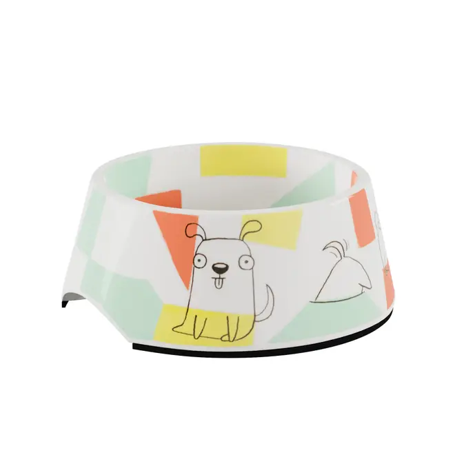 COMEDOURO PARA PET 19 CM BALOO - CORES CALEIDOCOLOR/INOX - Foto 15