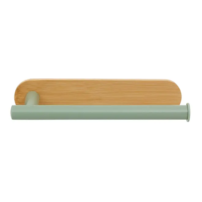 PORTA-TOALHA 23 CM BAMBUMIX - SÁLVIA/BAMBU - Foto 2