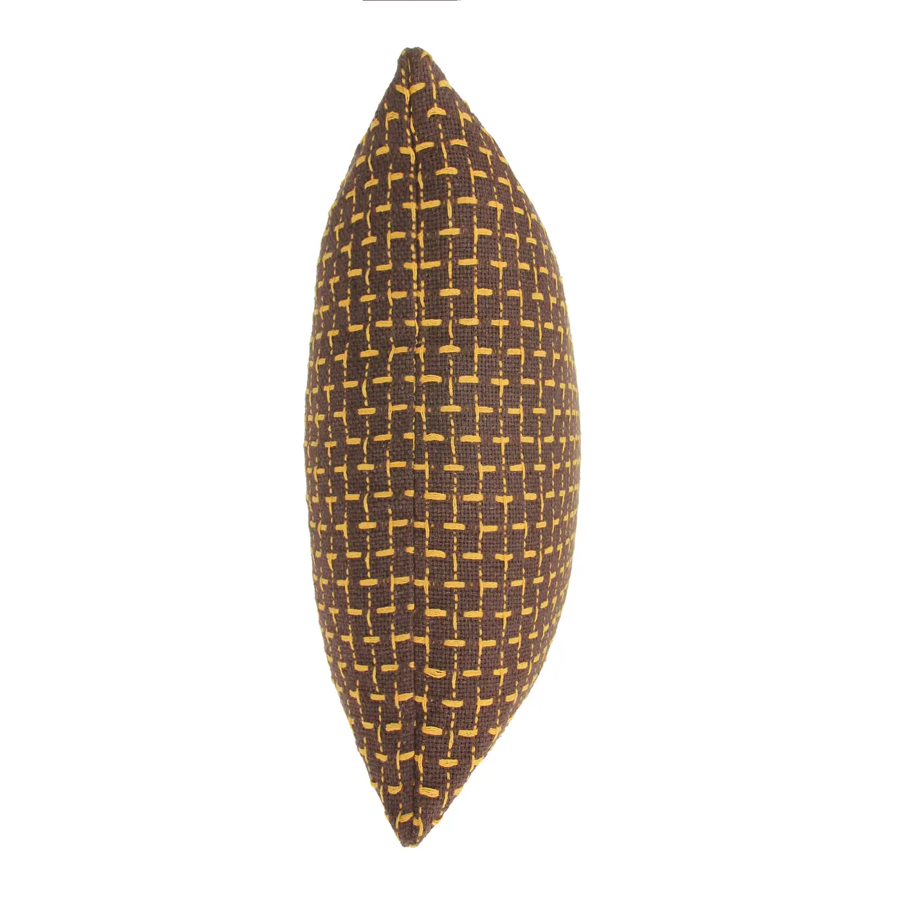 ALMOFADA 50 CM X 50 CM MONTANA - MARROM DE LEI/AMARELO HANBAR - Foto 2