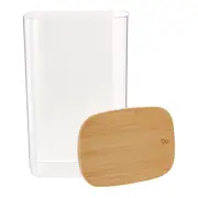 POTE HERMÉTICO 2,3 L BAMBUCCI - INCOLOR/BAMBU - Foto 5