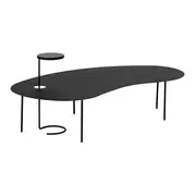 CONJUNTO MESA DE CENTRO PINGO I - PRETO - Foto 2