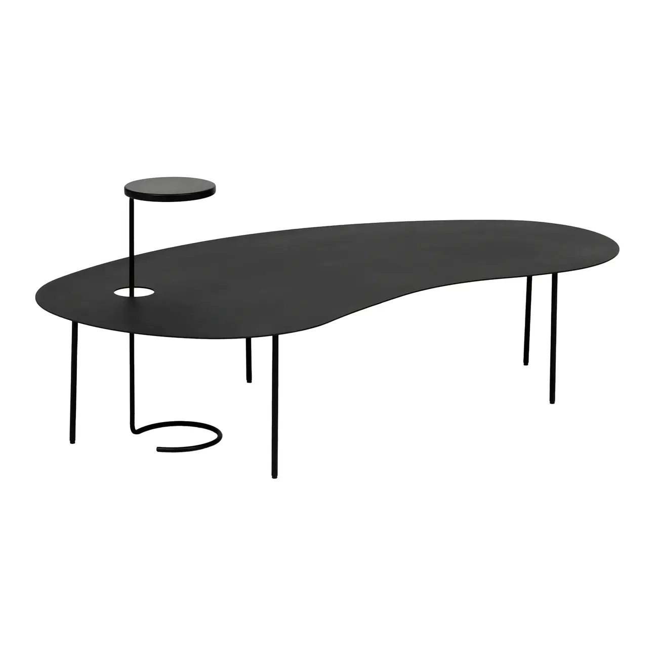 CONJUNTO MESA DE CENTRO PINGO I - PRETO - Foto 2