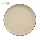 JOGO DE PRATOS RASOS C/4 PEÇAS MARURU