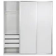MAXIMUS GUARDA-ROUPAS 3 PORTAS DE CORRER - BRANCO - Foto 7