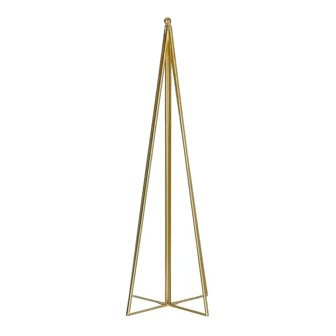 ADORNO DE MESA ÁRVORE 30 CM FINE FESTIVITY - INCOLOR/OURO - Foto 1