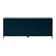 BUFFET 2 PORTAS/3 GAVETAS 1,80 M X 45 CM NASH - VERDE ESCARAVELHO/PRETO - Foto 8