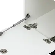 LOCKER COM RODÍZIOS E 1 PORTA BASCULANTE ALETA - BRANCO/CINZA CLARO - Foto 8