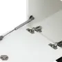LOCKER COM RODÍZIOS E 1 PORTA BASCULANTE ALETA - BRANCO/CINZA CLARO - Foto 8