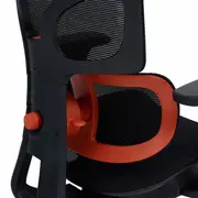 CADEIRA DE ESCRITÓRIO ALTA GUAXE - PRETO/LARANJA LED - Foto 9