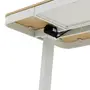 MESA DE ESCRITÓRIO REGULÁVEL E ELÉTRICA 1 GAVETA 1,18 M X 60 CM ELEVATION PLUS - BRANCO/CARVALHO - Foto 13