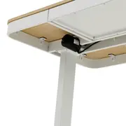 MESA DE ESCRITÓRIO REGULÁVEL E ELÉTRICA 1 GAVETA 1,18 M X 60 CM ELEVATION PLUS - BRANCO/CARVALHO - Foto 13