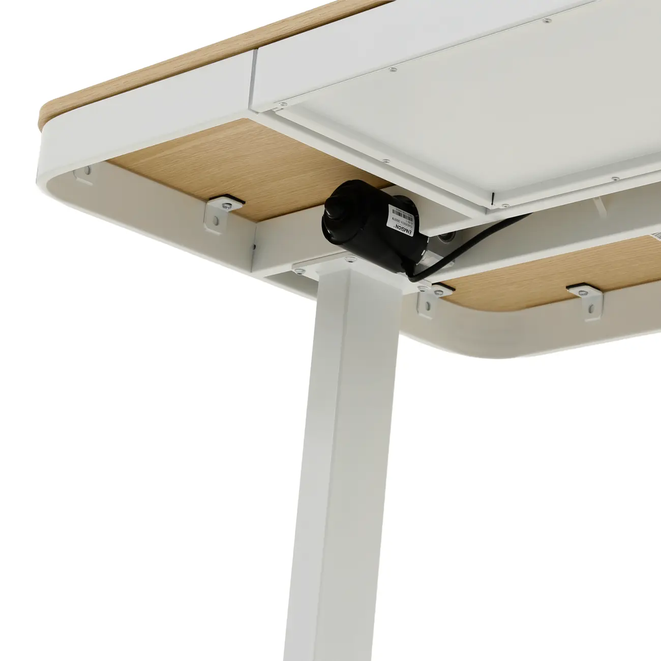 MESA DE ESCRITÓRIO REGULÁVEL E ELÉTRICA 1 GAVETA 1,18 M X 60 CM ELEVATION PLUS - BRANCO/CARVALHO - Foto 13
