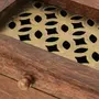 CAIXA DECORATIVA 17 CM X 14 CM X 9 CM BERWICK - NOZES/OURO VELHO - Foto 7