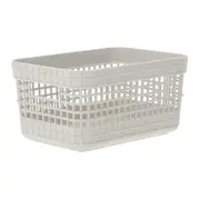 CESTO 10 CM X 20 CM X 14 CM GRID - OFF WHITE - Foto 1