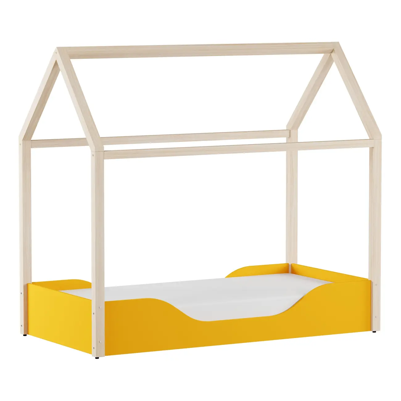 CAMA MONTESSORI JÚNIOR 78 CM PIN PLAY - BANANA/NATURAL WASHED - Foto 14