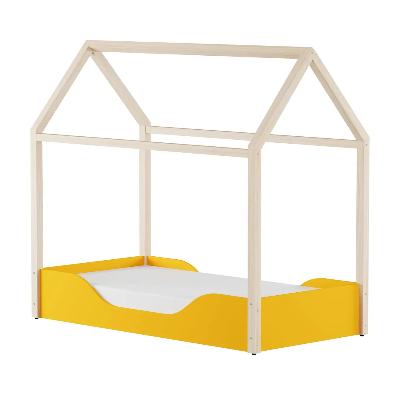 CAMA MONTESSORI JÚNIOR 78 CM PIN PLAY - BANANA/NATURAL WASHED - Foto 9