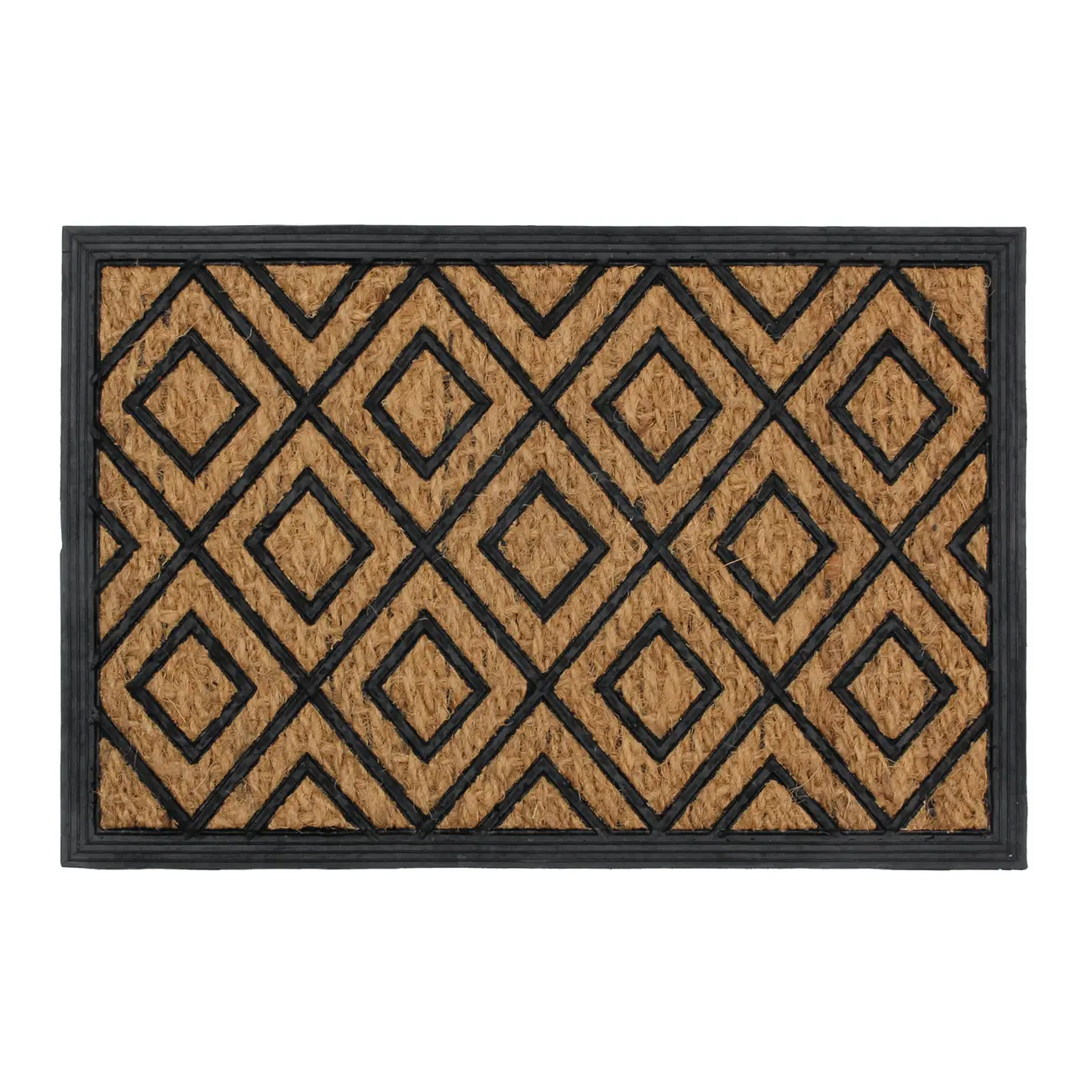 CAPACHO 40 CM X 60 CM GEOTRUSS - NATURAL/PRETO - Foto 1